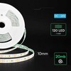 8W/m LED juosta, 6500K, 120 LED/m, 24V, IP20, 20m ritė