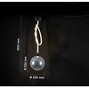 20W LED pakabinamas šviestuvas, dūmų sp., 3000K, 230mm