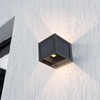 Sieninis šviestuvas 9W LED sieninis įkraunamas šviestuvas su saulės baterija ir judesio davikliu, juodas, 3000/4000/6000K, IP65