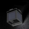 Sieninis šviestuvas 9W LED sieninis įkraunamas šviestuvas su saulės baterija ir judesio davikliu, juodas, 3000/4000/6000K, IP65