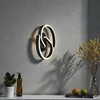 22W LED sieninis šviestuvas, juodos/baltos sp., 4000K