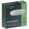 Lubinis šviestuvas V-tac 24W LED paviršinis šviestuvas, baltas, 6500K, IP54