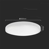 V-tac 24W LED paviršinis šviestuvas, baltas, 4000K, IP44, SAMSUNG LED chip, su judesio davikliu
