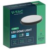 V-tac 24W LED paviršinis šviestuvas, juodas, 3000K, IP44, SAMSUNG LED chip