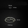 25W LED pakabinamas šviestuvas, juodos/baltos sp., 4000K