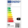 Lubinis šviestuvas V-tac 30/60W LED paviršinis šviestuvas, baltas, 3000/4000/6500K, dimeriuojamas, CYCLONE dangtelis