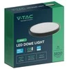 V-tac 36W LED paviršinis šviestuvas, juodas, 4000K, IP44, SAMSUNG LED chip