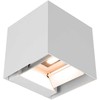 Sieninis šviestuvas 9W LED sieninis įkraunamas šviestuvas su saulės baterija ir judesio davikliu, baltas, 3000/4000/5000K, IP65