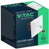 3W LED įleidžiamas sieninis šviestuvas laiptų apšvietimui, baltos sp., 3000K, IP65
