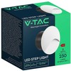 3W LED įleidžiamas sieninis šviestuvas laiptų apšvietimui, baltos sp., 3000K, IP65