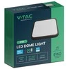 Lubinis šviestuvas V-tac 48W LED paviršinis šviestuvas, kvadratinis, juodas, 4000K, IP44, SAMSUNG LED chip