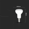 V-tac 4,8W LED lemputė, R50, E14, 6500K, 120°