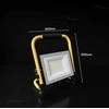 50W LED prožektorius su stovu, juodos/geltonos sp., 6500K, CREE LED chip