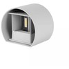 Sieninis šviestuvas V-tac 5W LED sieninis fasado šviestuvas, pilkas, 4000K, šviečia į viršų ir į apačią