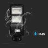 V-tac 8W LED gatvės šviestuvas su saulės baterija, juodas, 6000K