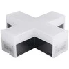 V-tac 12W LED X formos linijinio šviestuvo sujungimas, juodas, 4000K