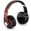 Bluetooth ausinės V-TAC, reguliuojamu lankeliu, rudos spalvos.