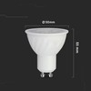 V-tac 6W LED lemputė, GU10, 4000K, 10°