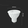 V-tac 6W LED lemputė, GU5.3, MR16, 4000K, 110°