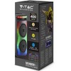 400W įkraunama kolonėlė su mikrofonu, nuotolinio valdymo pulteliu, RGB LED