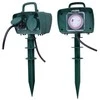 V-tac 2-vietis įsmeigiamas skirstytuvas su mechaniniu laikmačiu, IP44, žalios spalvos