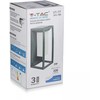 2W LED sieninis šviestuvas su saulės baterija, pilkas, 3000K (šiltai balta), SAMSUNG LED chip
