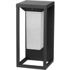 Sieninis šviestuvas V-tac 2W LED lauko šviestuvas su saulės baterija ir judesio/šviesos davikliu, pilkas, 3000K, SAMSUNG LED chip