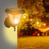 V-tac 2W LED pastatomas lauko šviestuvas, juodas, su saulės baterija, IP44