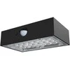 Bikuvalt 3W LED paviršinis šviestuvas su saulės baterija ir judesio davikliu, juodas, 3000/4000K
