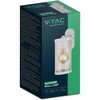 V-tac Sieninis šviestuvas, E27, juodas, IP44