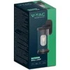 V-tac Sieninis šviestuvas, E27, juodas, IP44