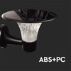 Sieninis šviestuvas V-tac 15W LED sieninis lauko šviestuvas su saulės baterija ir judesio davikliu, juodas, 4000/6000K