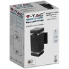 V-tac Sieninis lauko šviestuvas, E27, juodas, IP44