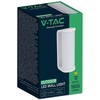 Sieninis šviestuvas V-tac 12W LED sieninis fasado šviestuvas, baltas, 3000/4000/6500K, IP65