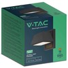 V-tac 15W LED sieninis šviestuvas, juodas, 3000K, IP65, šviečia į viršų ir į apačią