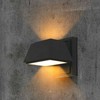 V-tac 15W LED sieninis šviestuvas, juodas, 3000K, IP65, šviečia į viršų ir į apačią