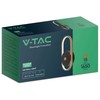 V-tac 15W LED sieninis šviestuvas, juodos/žalvario sp., 3000K, IP54