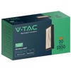 V-tac 20W LED sieninis šviestuvas, juodas, 3000K, IP65