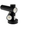 V-tac 6W LED sieninis šviestuvas, juodas, 4000K