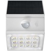 Sieninis šviestuvas V-tac 2,5W LED sieninis įkraunamas šviestuvas su saulės baterija ir judesio davikliu, baltas, 3000/4000/6000K, IP65