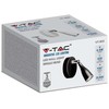 V-tac 4,5W LED sieninis šviestuvas, juodas, 3000K