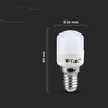 V-tac 2W LED lemputė, E14, ST26, 3000K, 200°