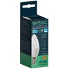 V-tac 6,5W LED lemputė, E14, žvakės formos, 6500K, 180°