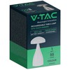 V-tac 1W LED įkraunamas stalinis šviestuvas, baltas, 3000/6000K, dimeriuojamas