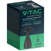 V-tac 1W LED įkraunamas stalinis šviestuvas, juodas, 3000/6000K, dimeriuojamas