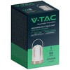 V-tac 1W LED įkraunamas stalinis šviestuvas, bronzos sp. korpusu, 3000/6000K, dimeriuojamas