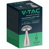 V-tac 1W LED įkraunamas stalinis šviestuvas, šampano sp., 3000/6000K, dimeriuojamas