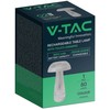 V-tac 1W LED įkraunamas stalinis šviestuvas, skaidrus, 3000/6000K, dimeriuojamas