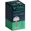 V-tac 1W LED įkraunamas stalinis šviestuvas, chromo sp. korpusu, 3000/6000K, dimeriuojamas