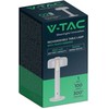 V-tac 1W LED įkraunamas stalinis šviestuvas, baltas, 3000K, dimeriuojamas